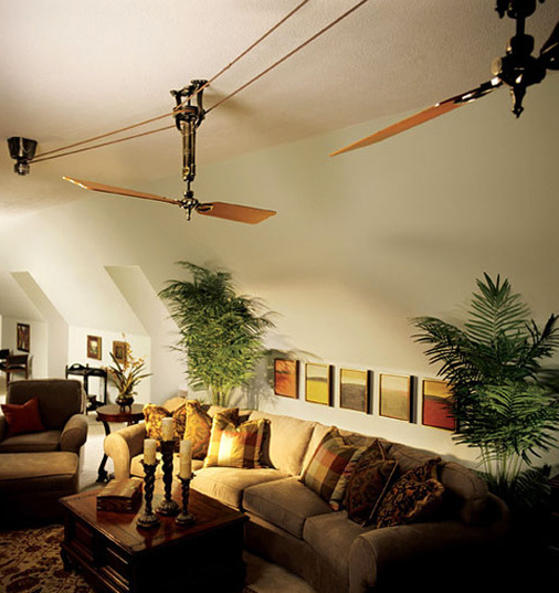 Belt Driven Ceiling Fan Style Creates Old World Timelessness