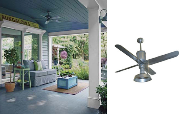 Galvanized Metal Ceiling Fans Add Industrial Appearance