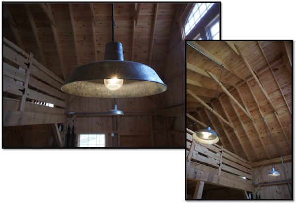 Rustic Barn Lights Give Vintage Feel To New Barn Inspiration