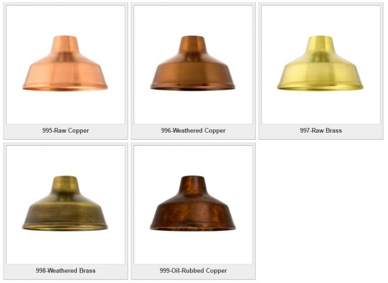 Brass Copper Barn Lights Solve Finish Color Dilemma