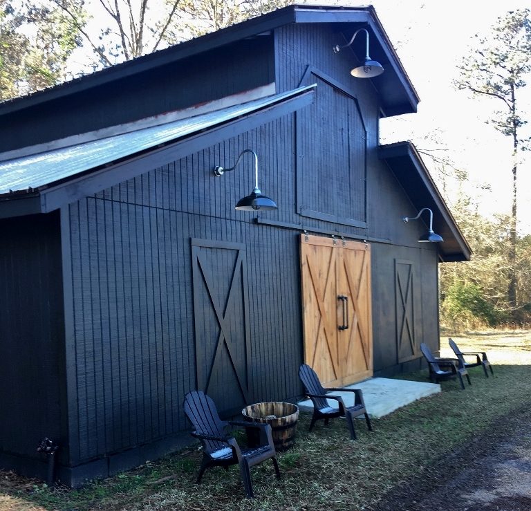 Vintage Industrial Gooseneck Lights Adorn Renovated Barn ...